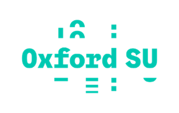 Oxford student union logo in mint green