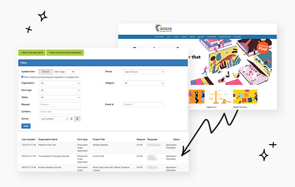 ANU Students' Association logo
