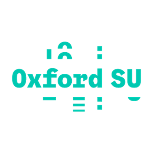 oxford student union logo in mint green
